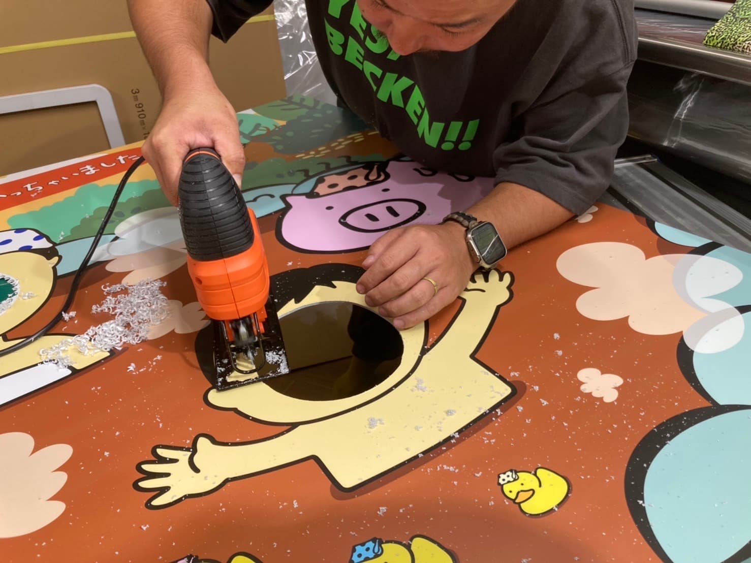 顔出しパネル、作ります! 今ちょっとしたブームです!